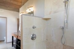 Custom Tan Tile Bathroom